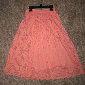 Lace Midi Skirt
